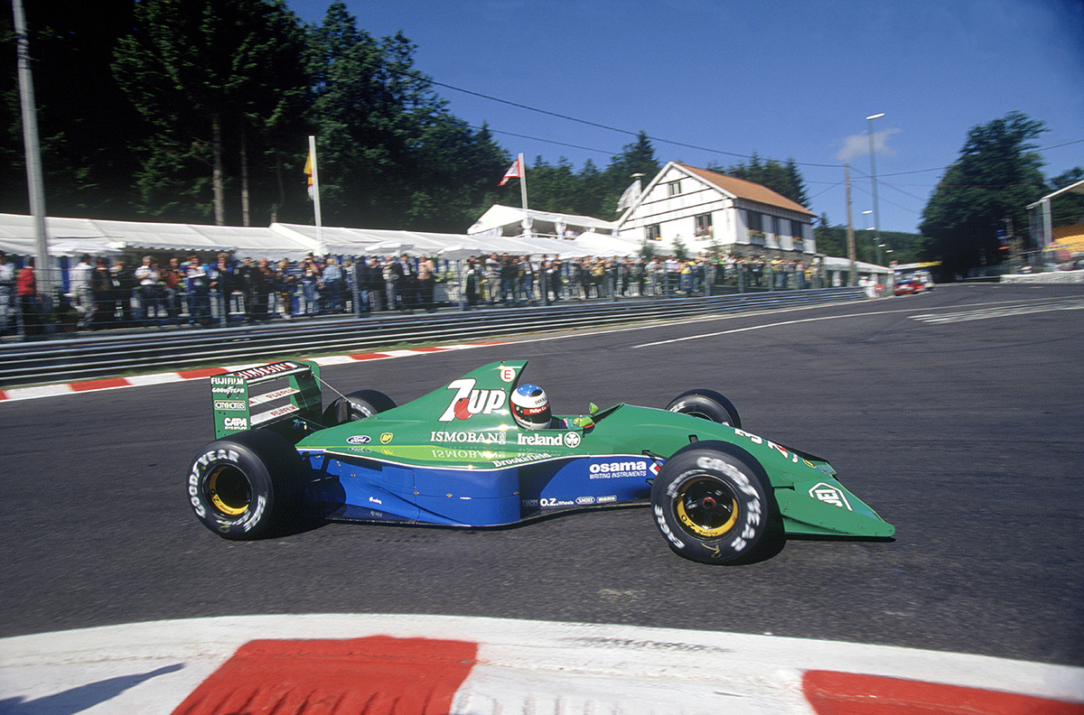 Michael Schumacher's F1 debut at the 1991 Belgian Grand Prix